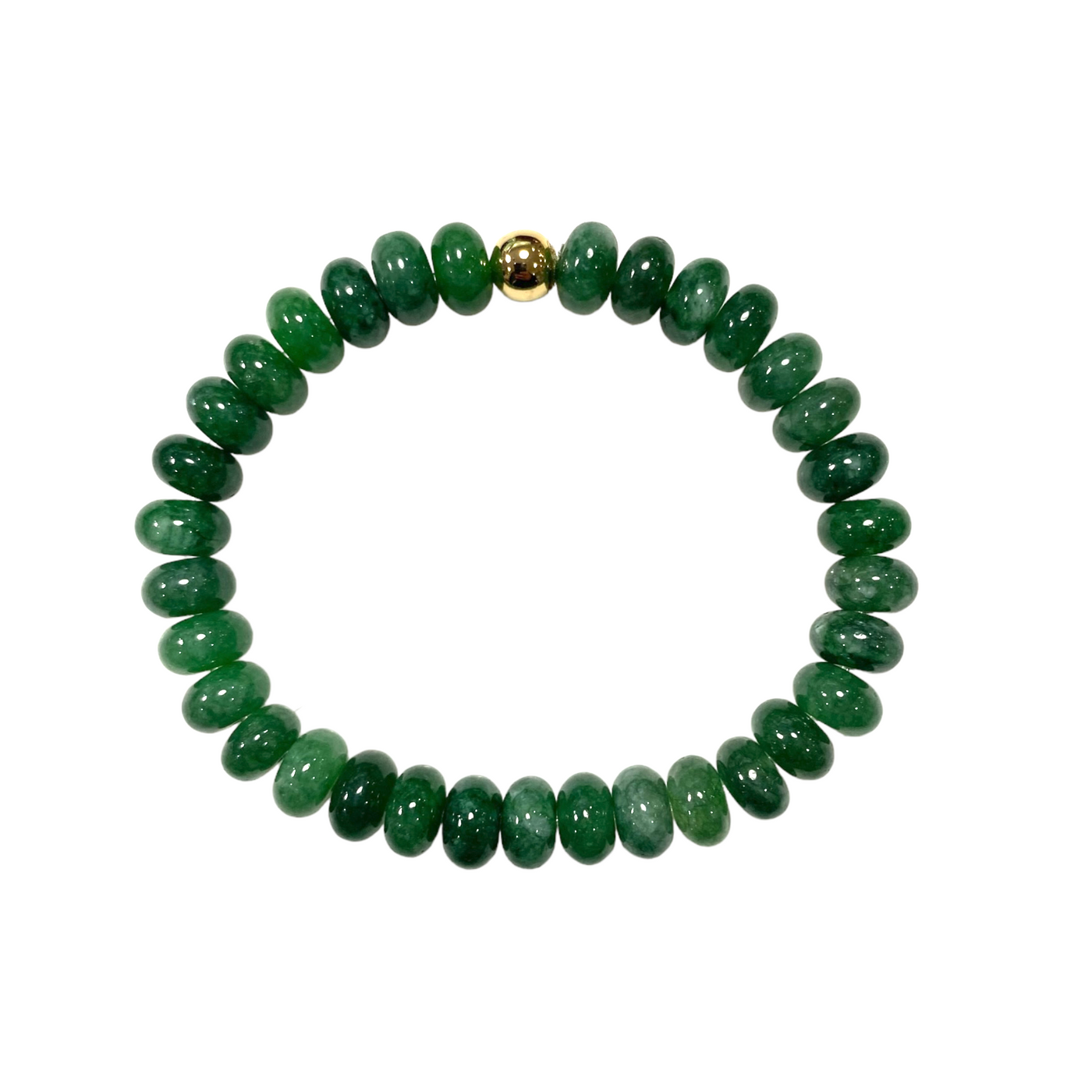 Jade Green Rondelle Stack