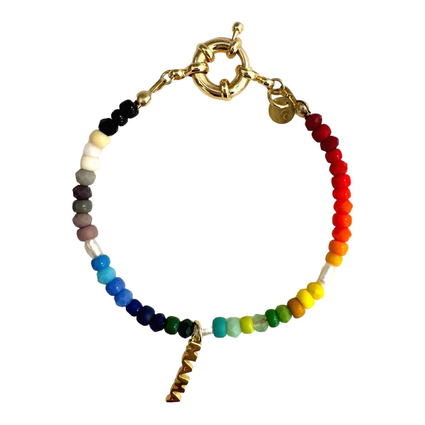 Mama Rainbow Charm Stack