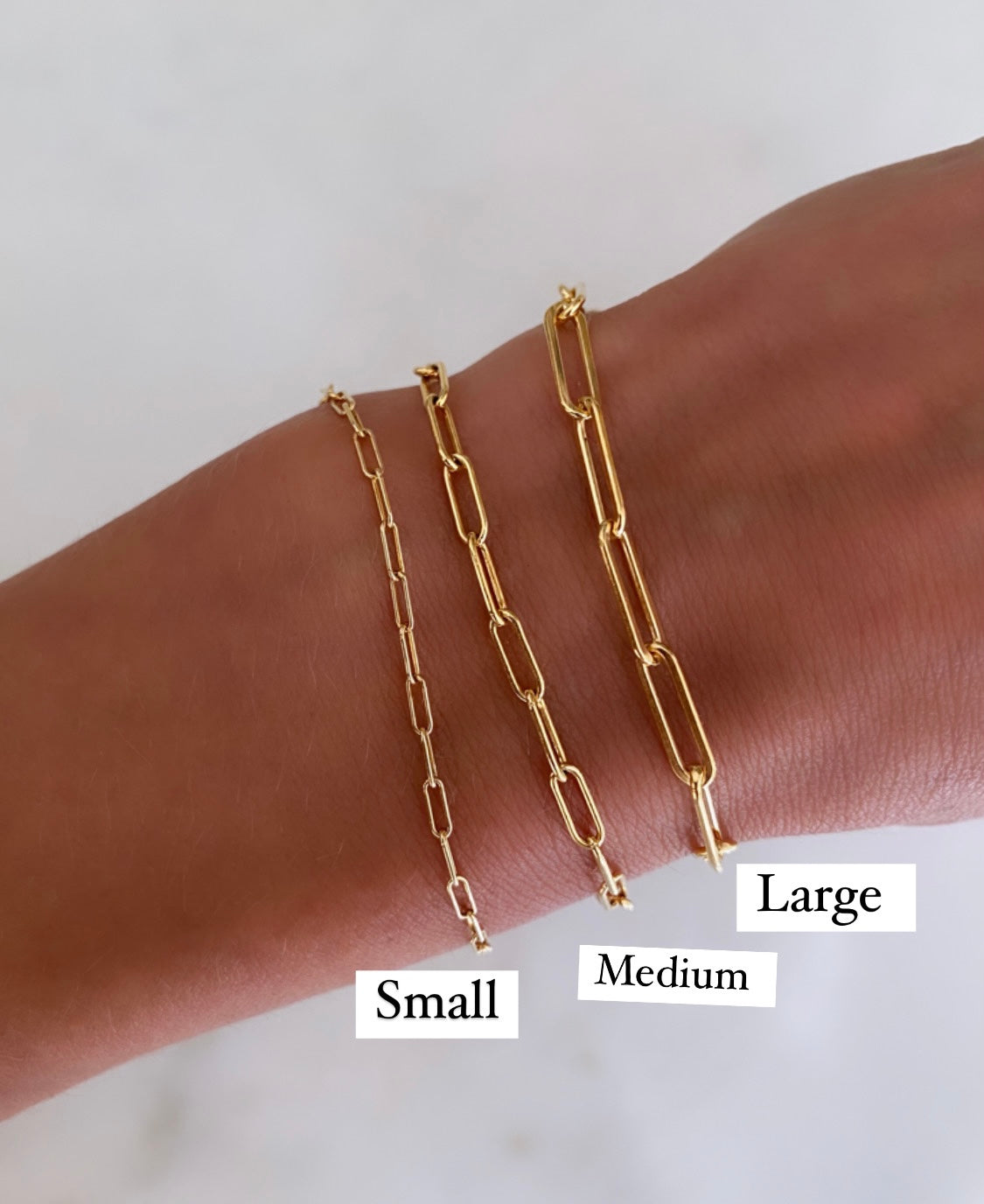 Large Gold-Filled Paperclip Necklace