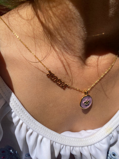 Purple Bee Charm