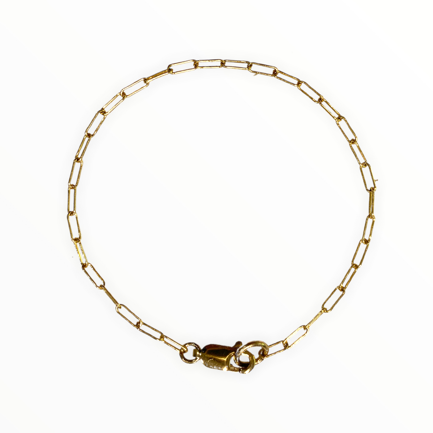 Small Gold-Filled Paperclip Bracelet