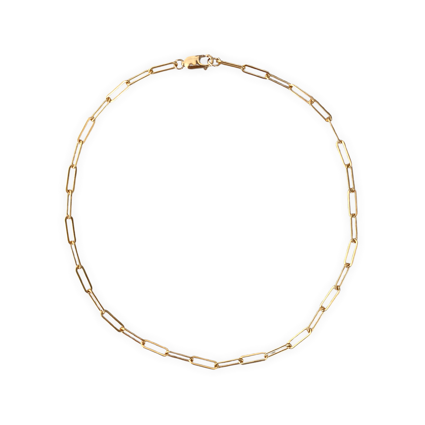 Large Gold-Filled Paperclip Necklace