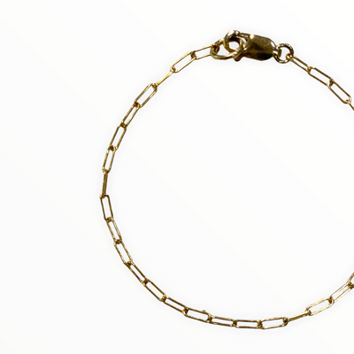 Small Gold-Filled Paperclip Bracelet