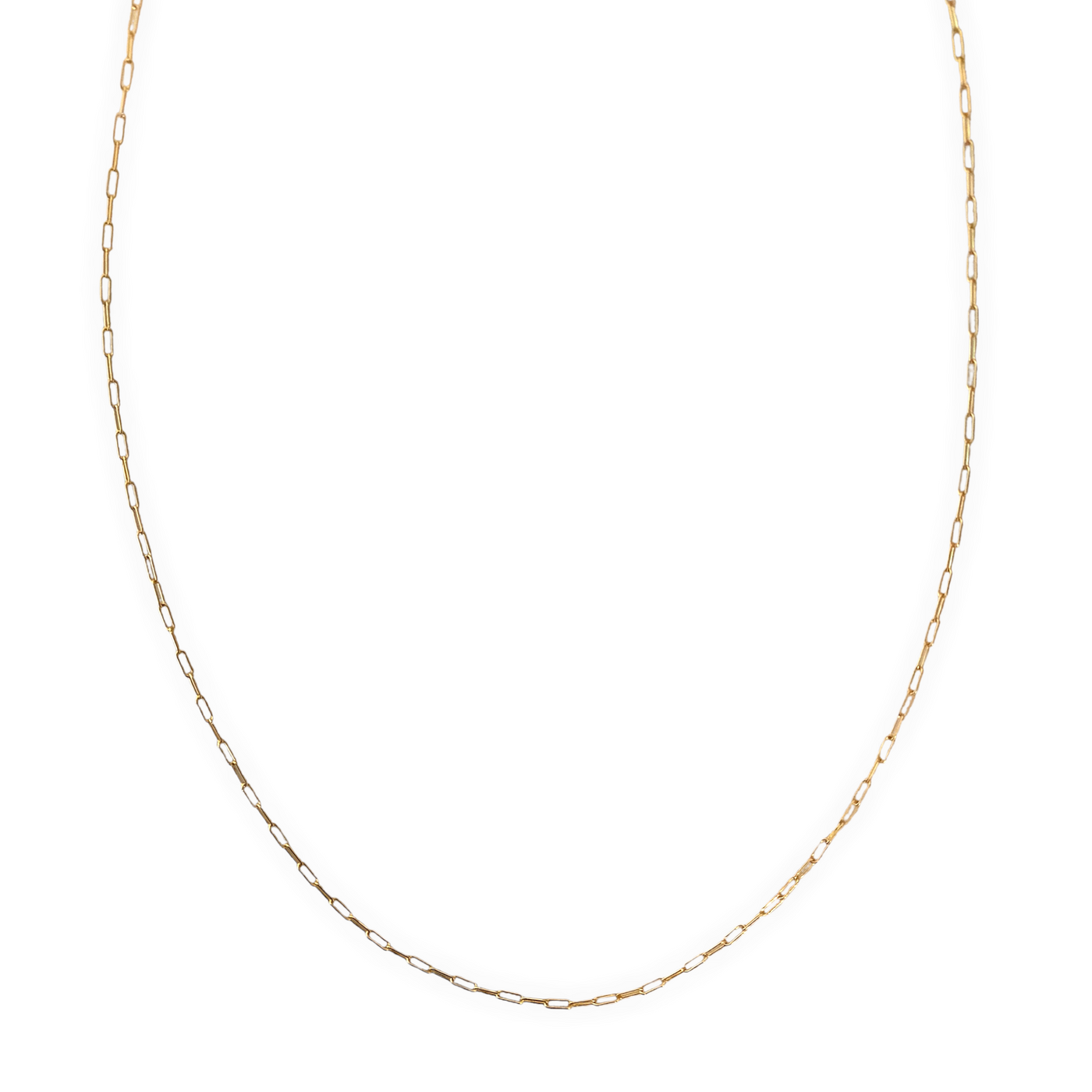 Small Gold-Filled Paperclip Necklace