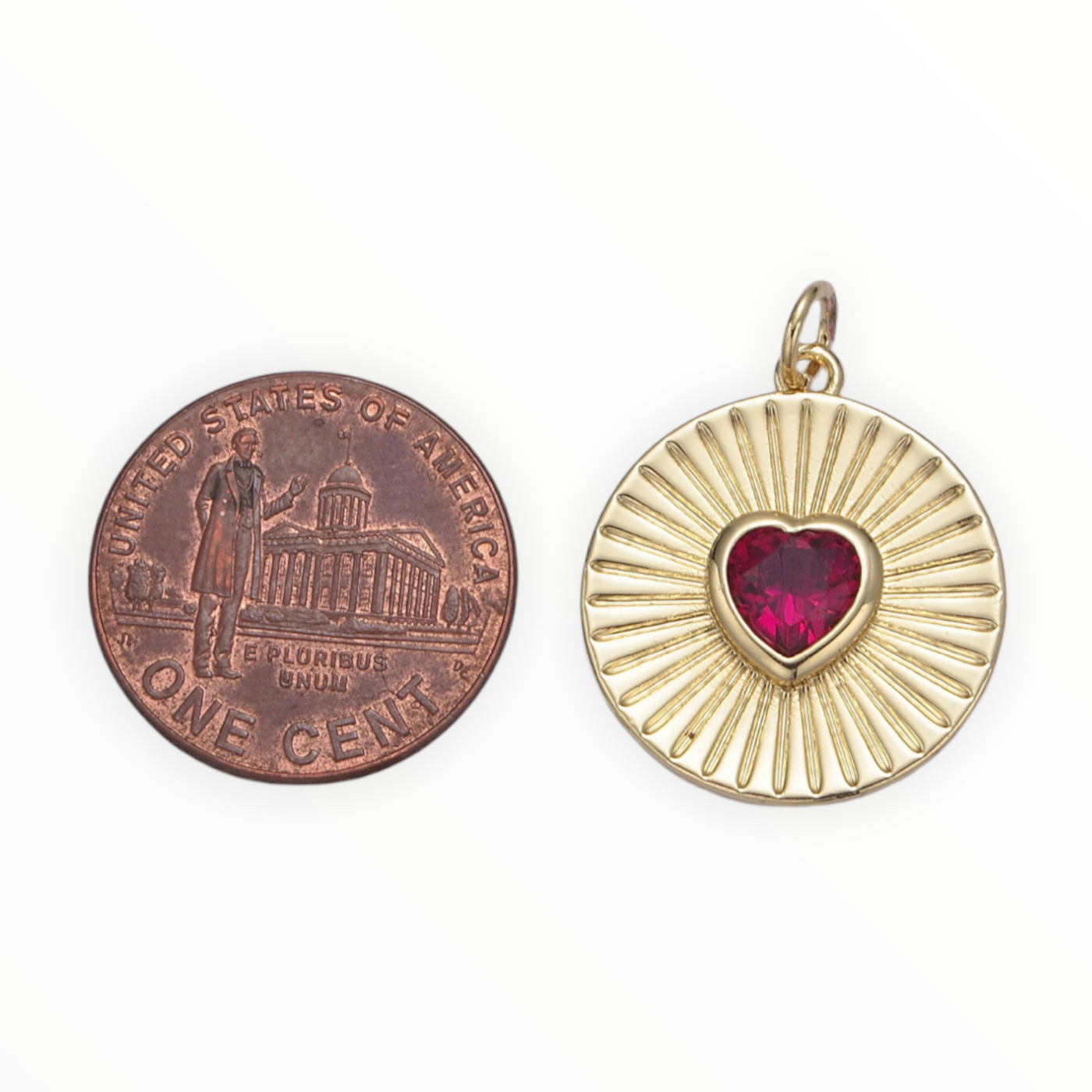 Medallion Heart Charm