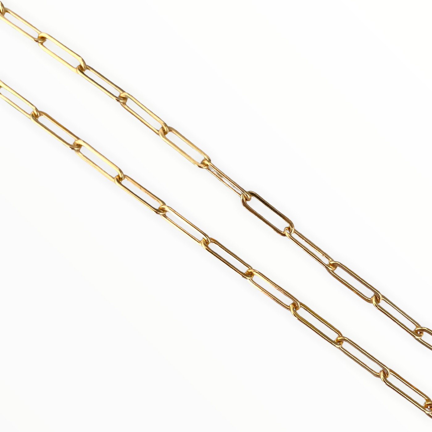 Large Gold-Filled Paperclip Bracelet