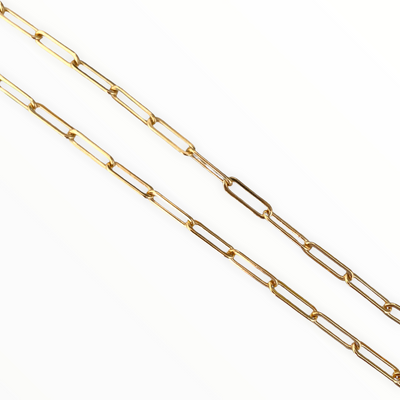 Large Gold-Filled Paperclip Bracelet