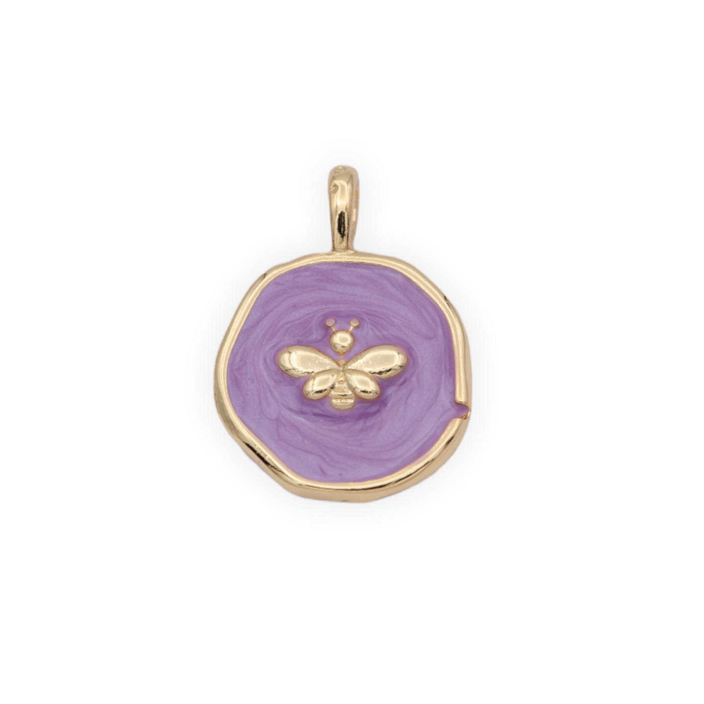 Purple Bee Charm